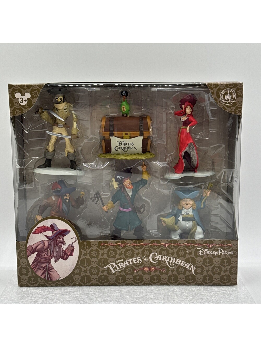 Disney Pirates of the Caribbean PVC Action Mini Figures Set Theme Park Ride 4"